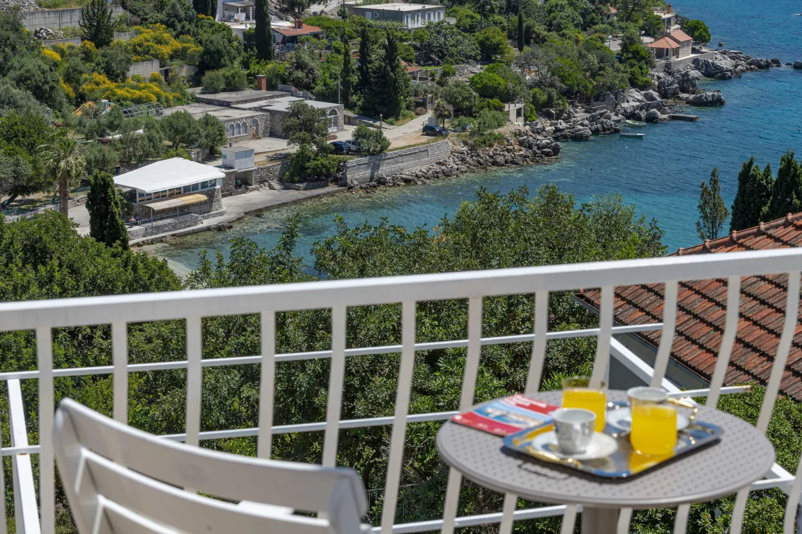 Guest House Rooms Rose - Romantic Double Room with Balcony and Sea View (No.1)-Terrasbalkon