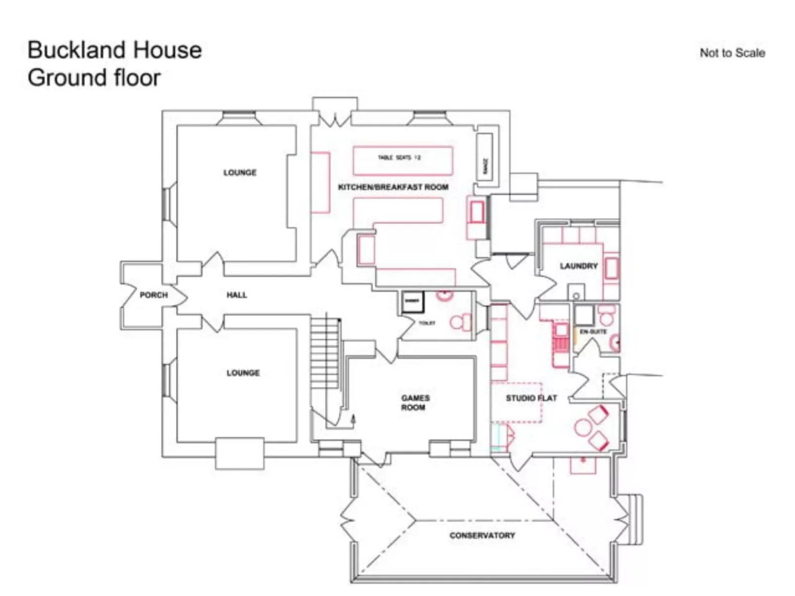 Buckland House-Binnen