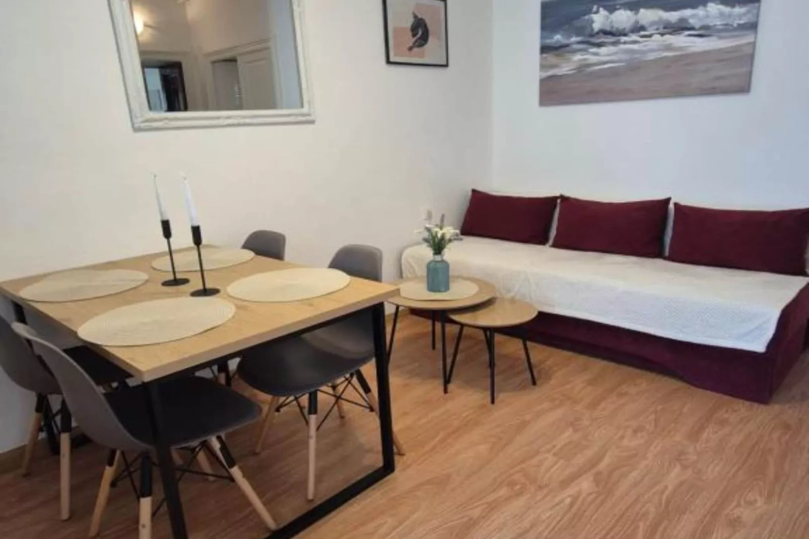 Apartment Bijonda near Arena Pula - One Bedroom Apartment-Woonkamer