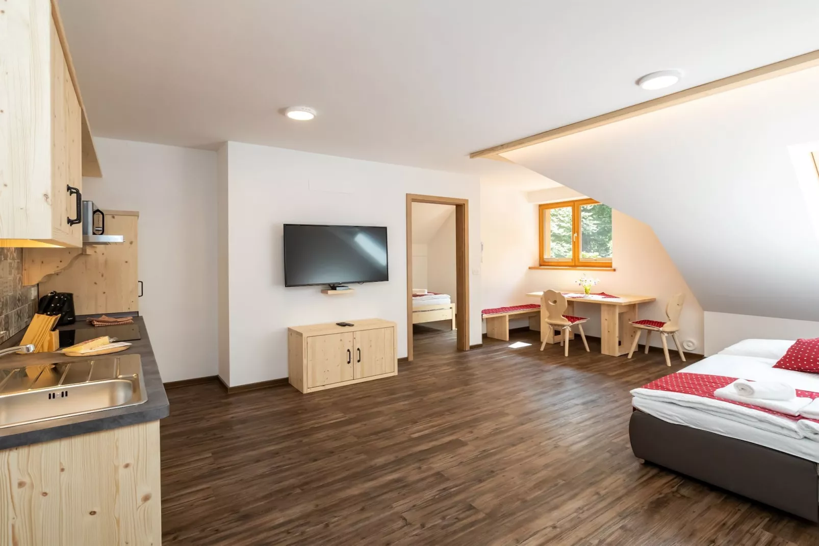The Woodland Nook Apartments Bohinj - One Bedroom Apartment (owner E)-Keuken