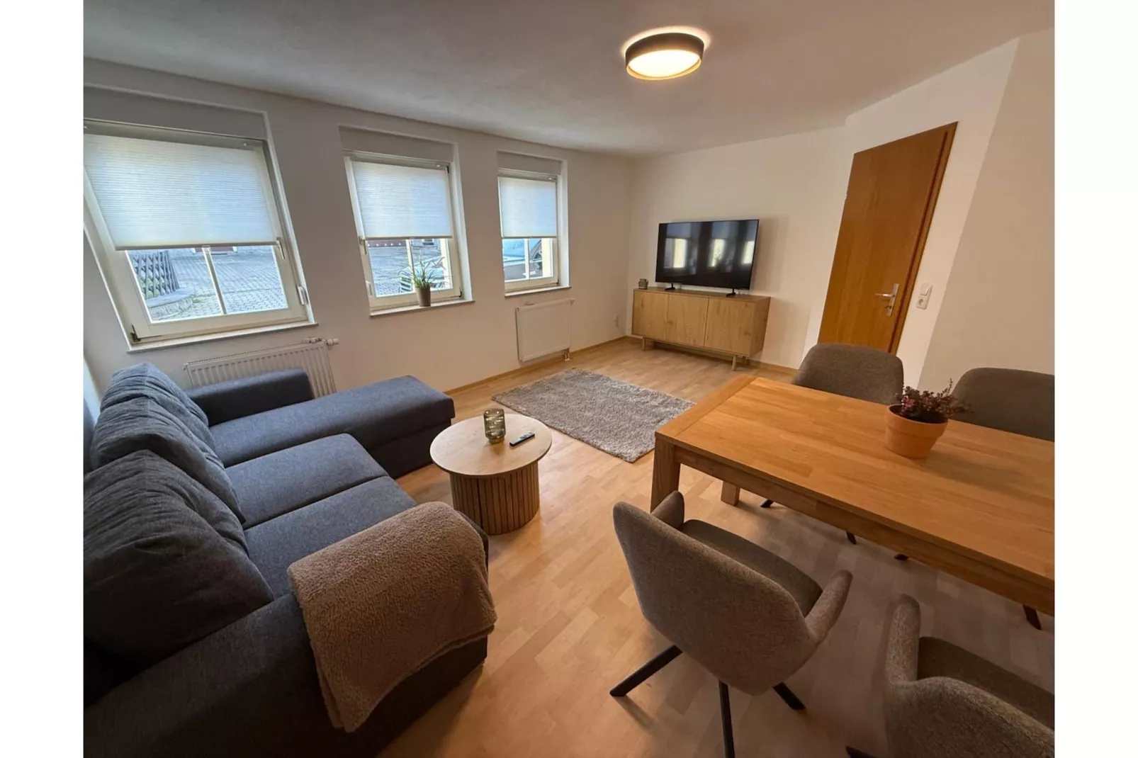 Ferienwohnung Elstra-Woonkamer