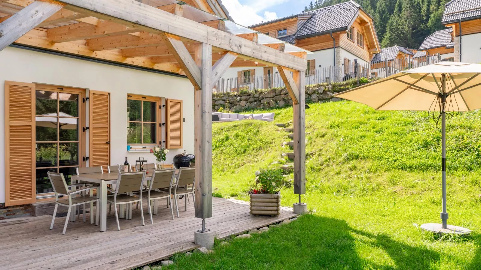 Chalet Amsel-Terrasbalkon