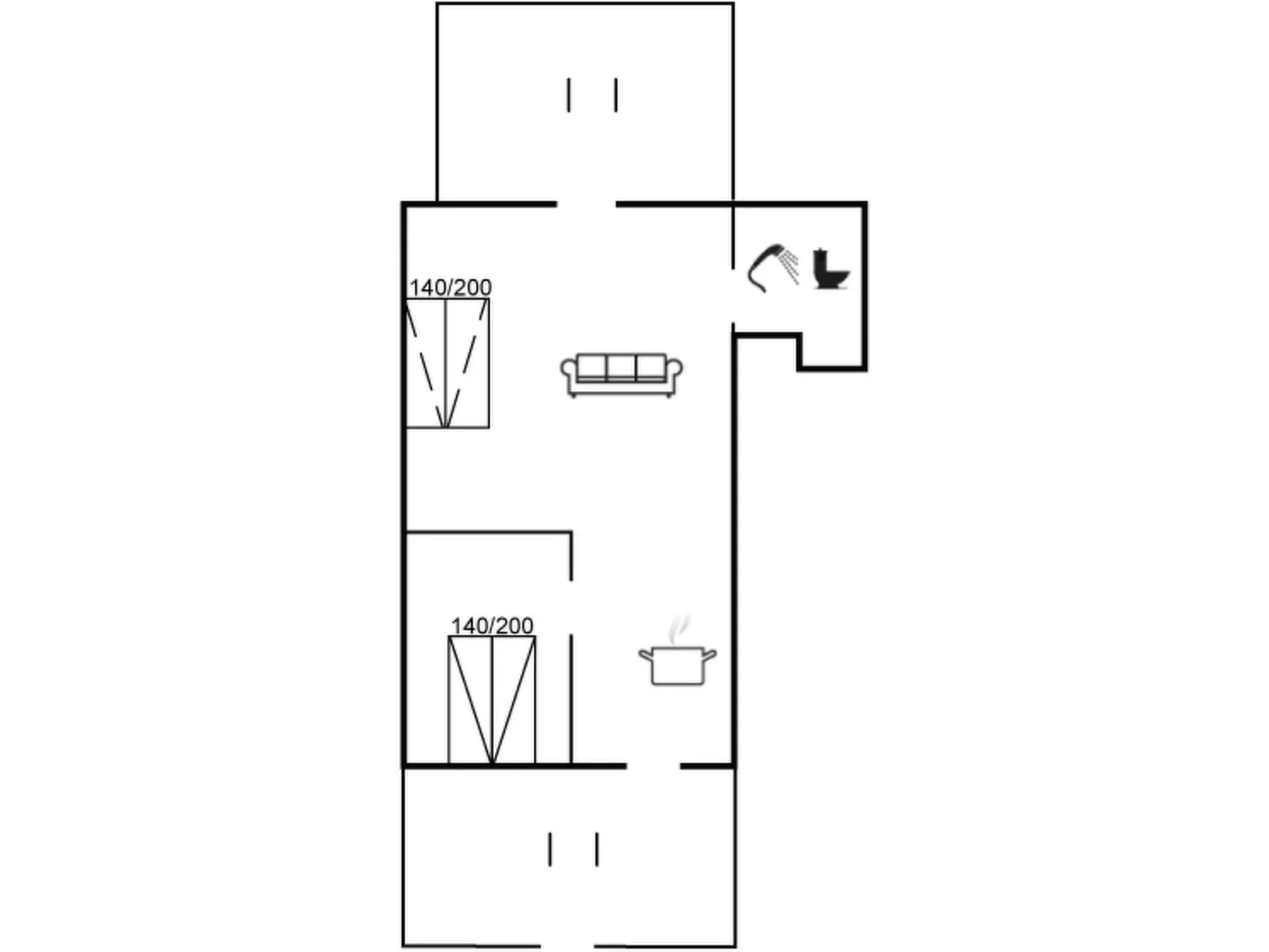 "Lutz" - 6km from the sea-Binnen