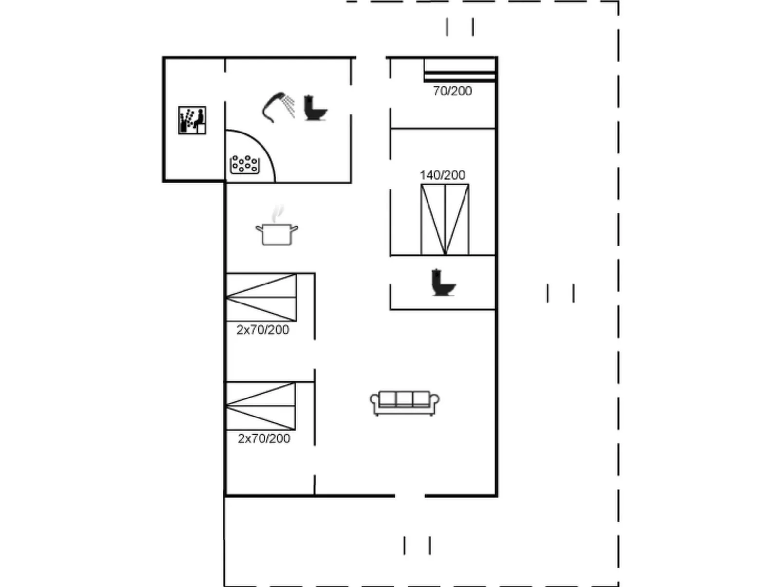 "Arita" - 250m from the sea-Binnen