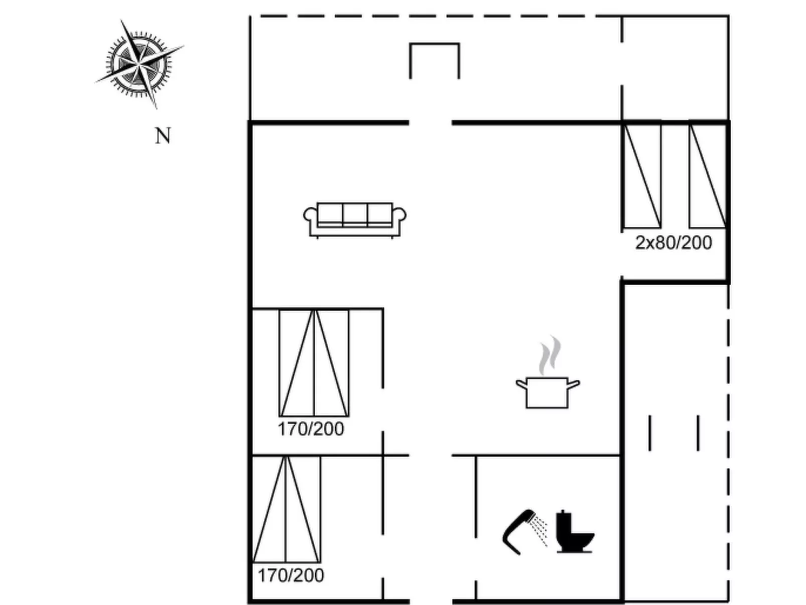 "Tanea" - 700m to the fjord-Binnen