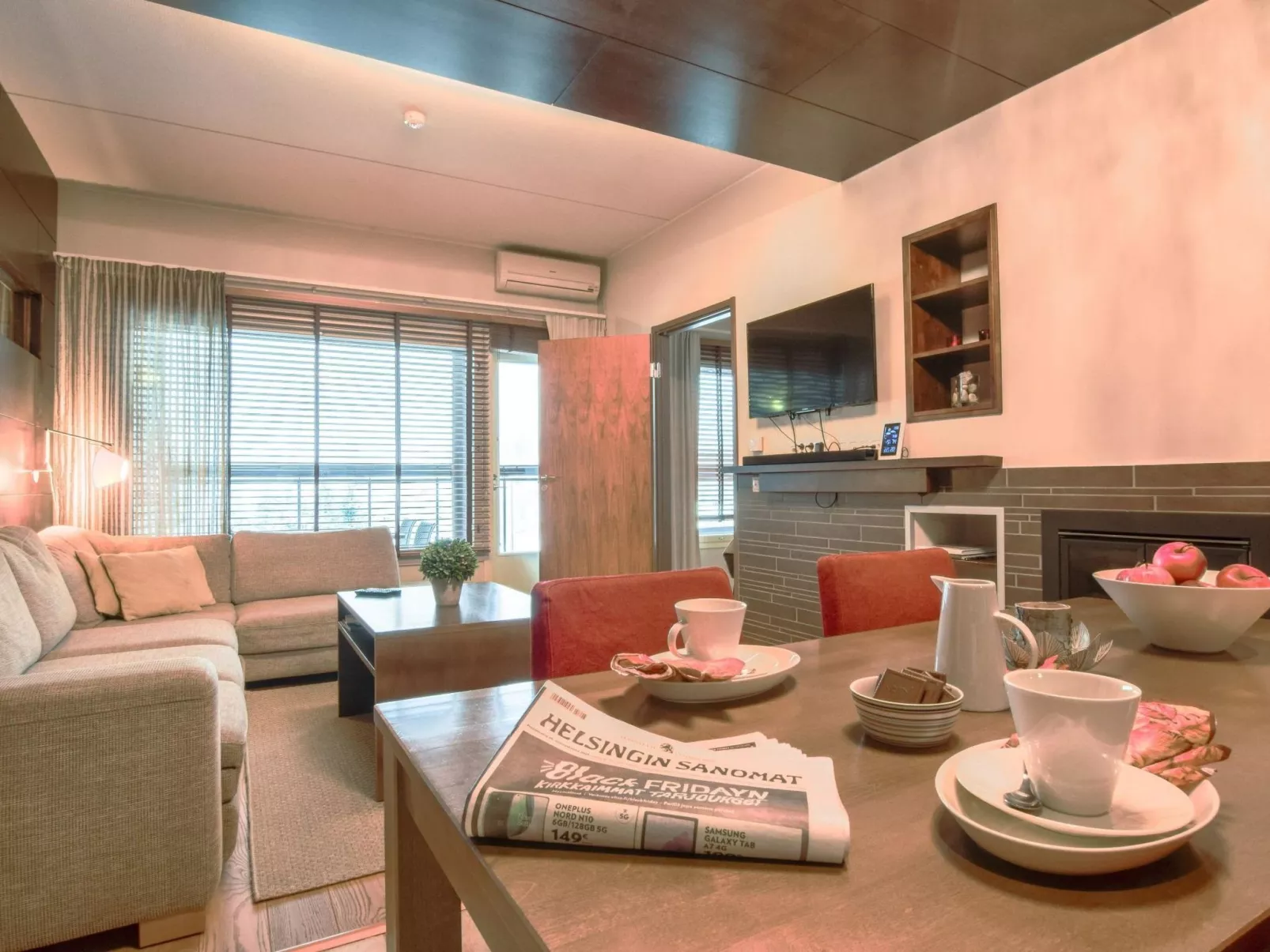 Tahko spa junior suite orange b6-Binnen