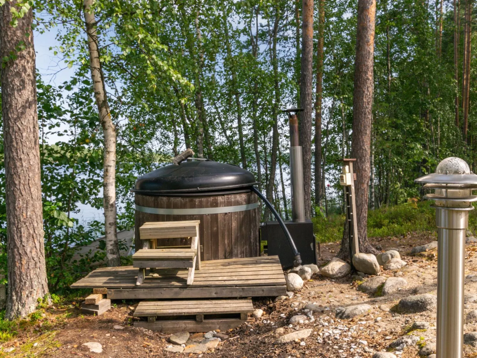 Hot pool cottage ainu-Binnen