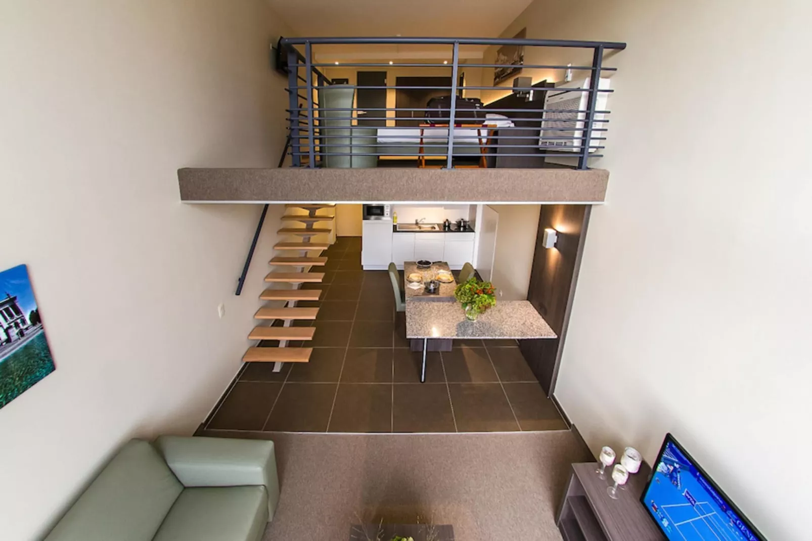 ARASS HOTEL & BUSINESS FLATS - Superior triple-level duplex apartment-Woonkamer