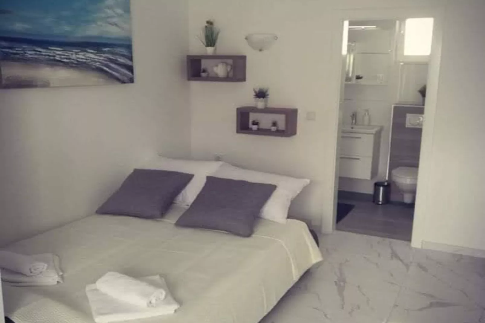 One-Bedroom Deluxe City View Apartment-Slaapkamer