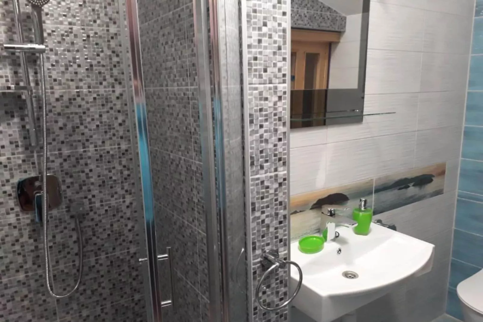 Apartments Ribarević  - One Bedroom Apartment with Balcony-Badkamer