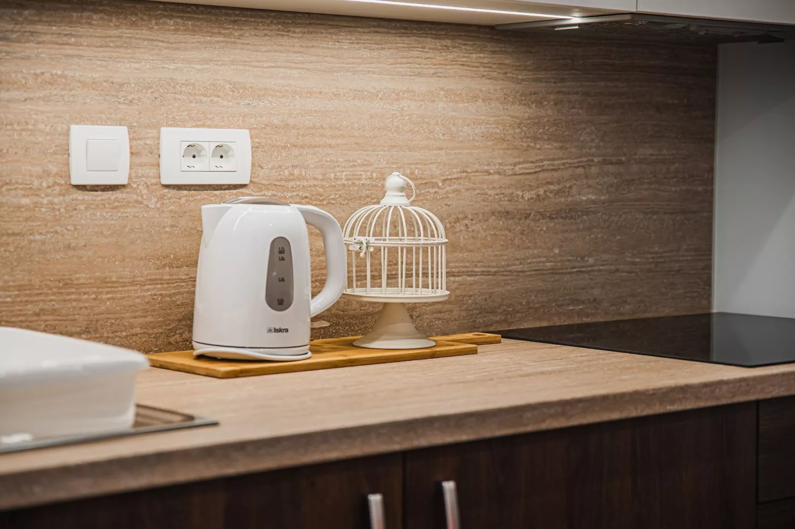 Enchanting Rural Apartment with Terrace - Studio Apartment with Terrace-Keuken