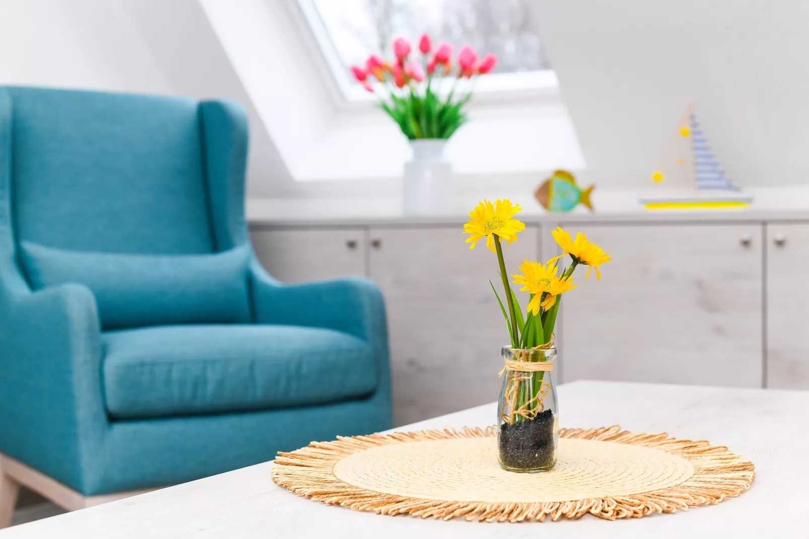 Haus Strandkorb 3-Woonkamer