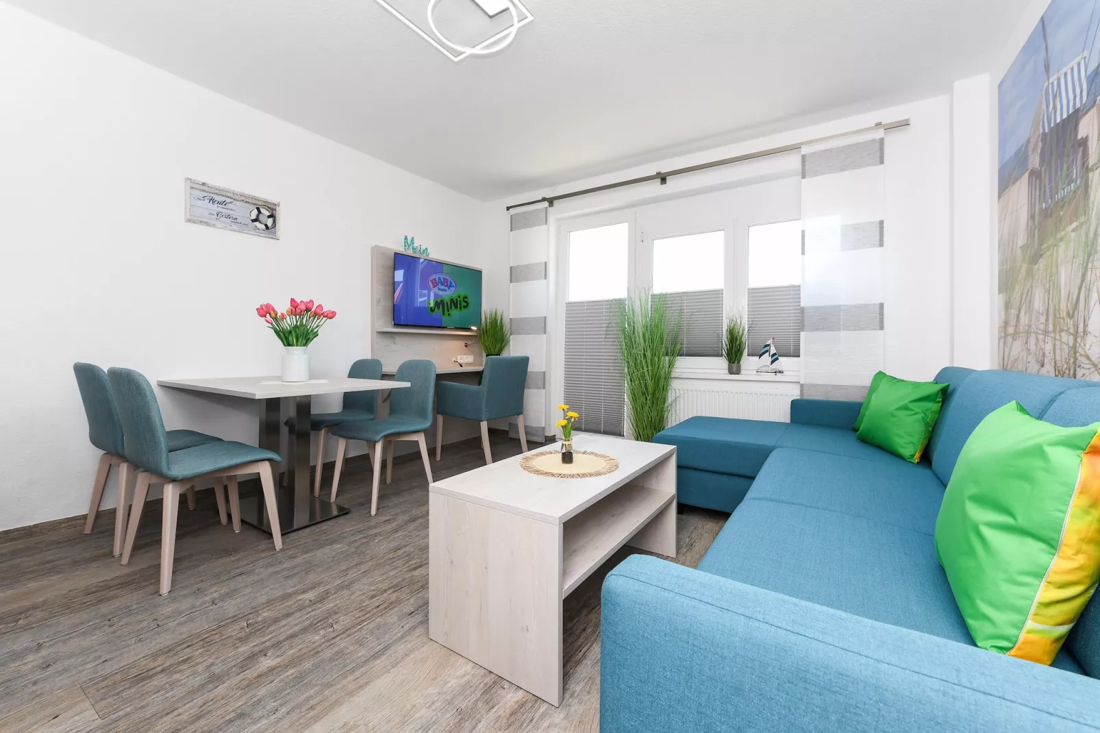 Haus Strandkorb 5-Woonkamer