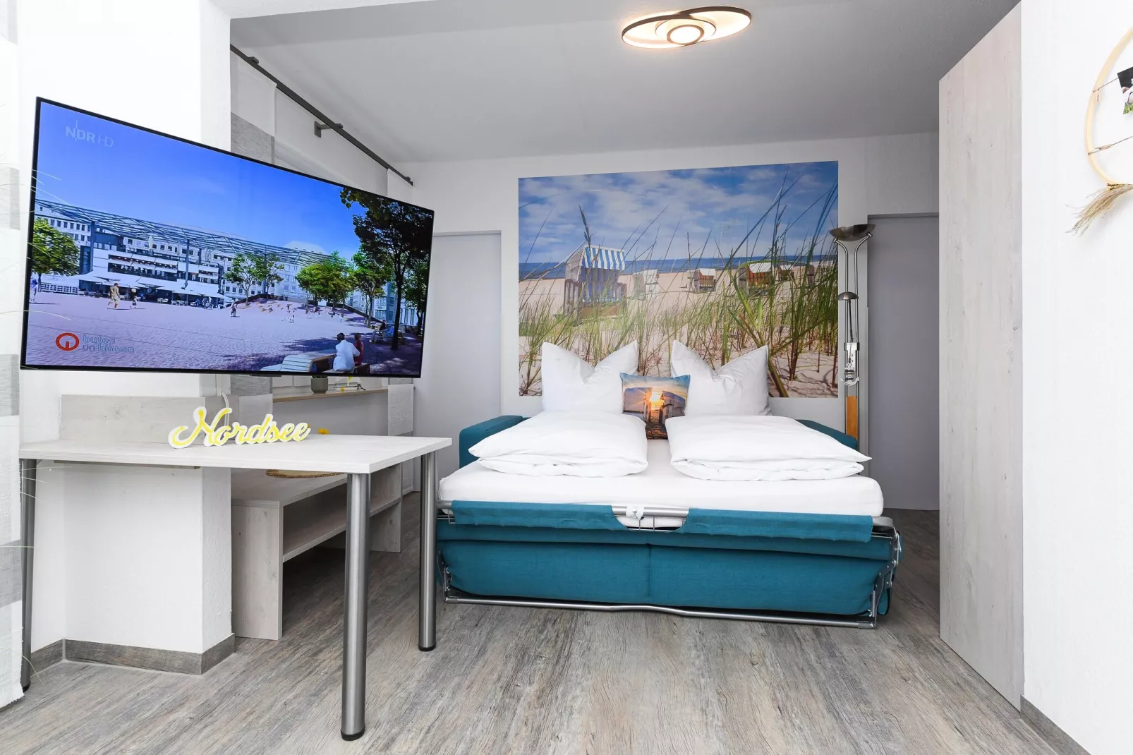 Haus Strandkorb 4-Woonkamer