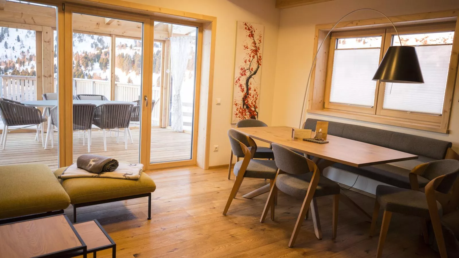 Designchalets Falkertsee-Woonkamer