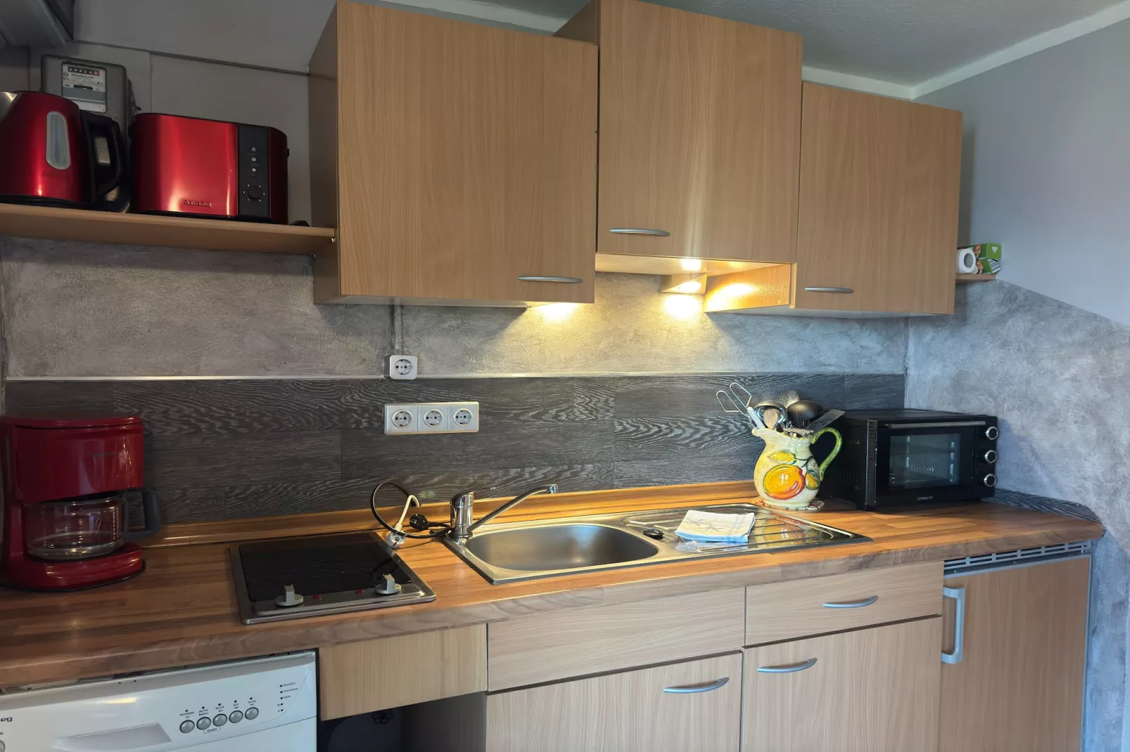 Das Haus Am See mit Kamin und eigenem Boot-Keuken