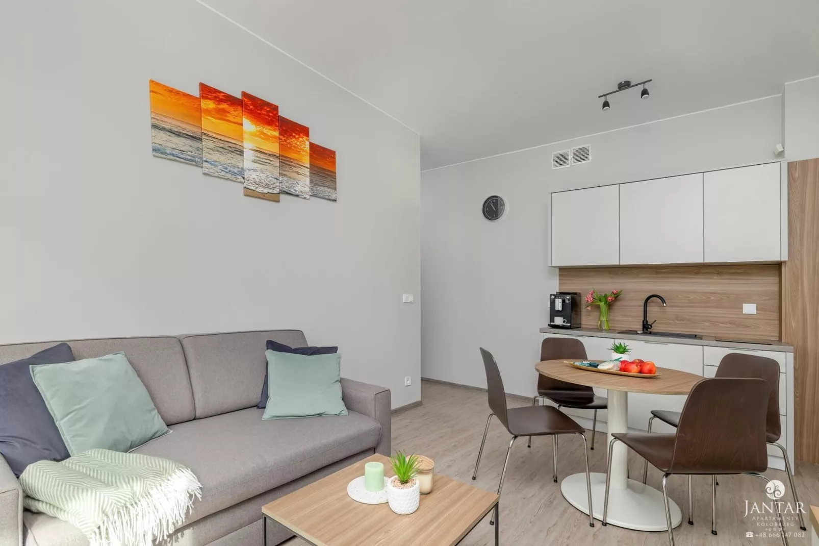 Apartament Grunwaldzka 12d/13 Pobierowo-Woonkamer