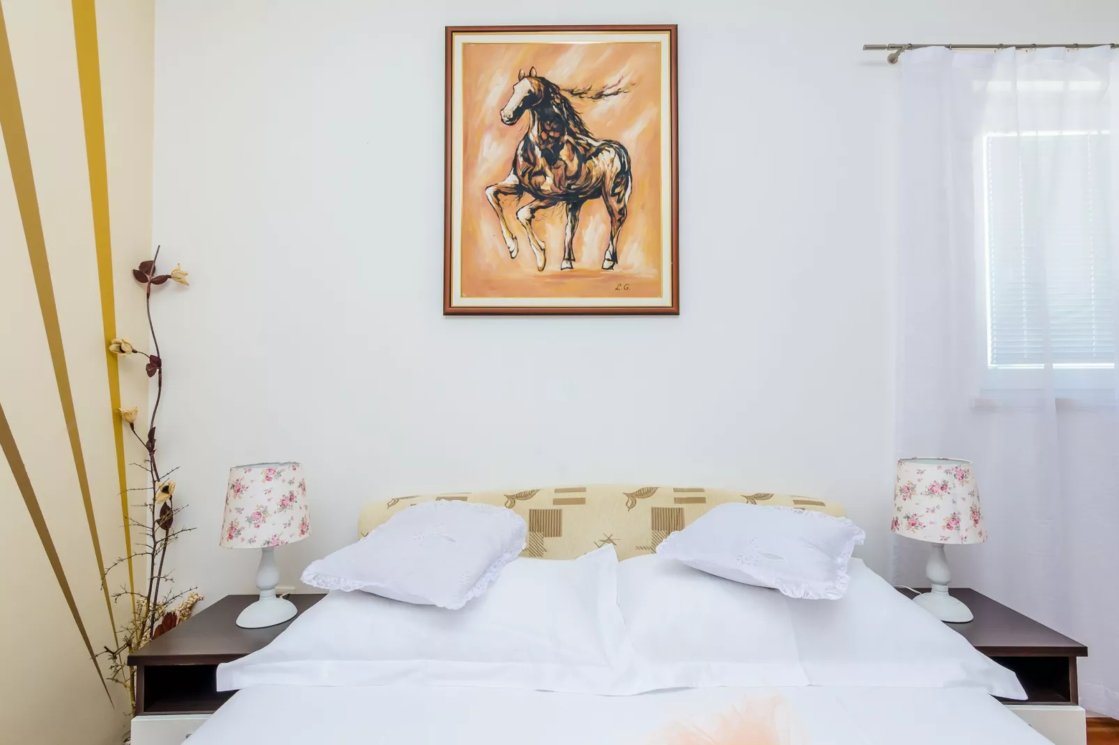 Apartments Aura - Comfort Studio Apartment 1 with shared swimming pool-Slaapkamer