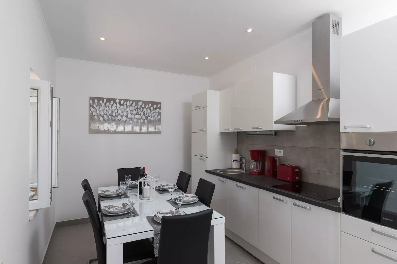 Holiday Home Monika - Two Bedroom Holiday Home with Terrace and Sea View-Eetkamer