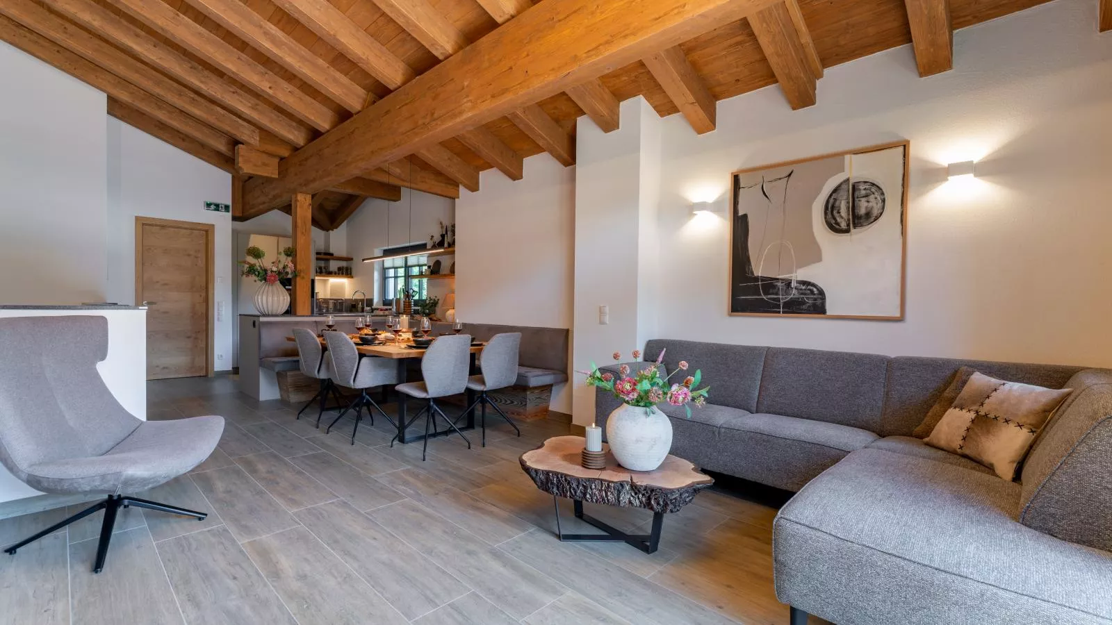 Tauernlodge Eben D4-Woonkamer