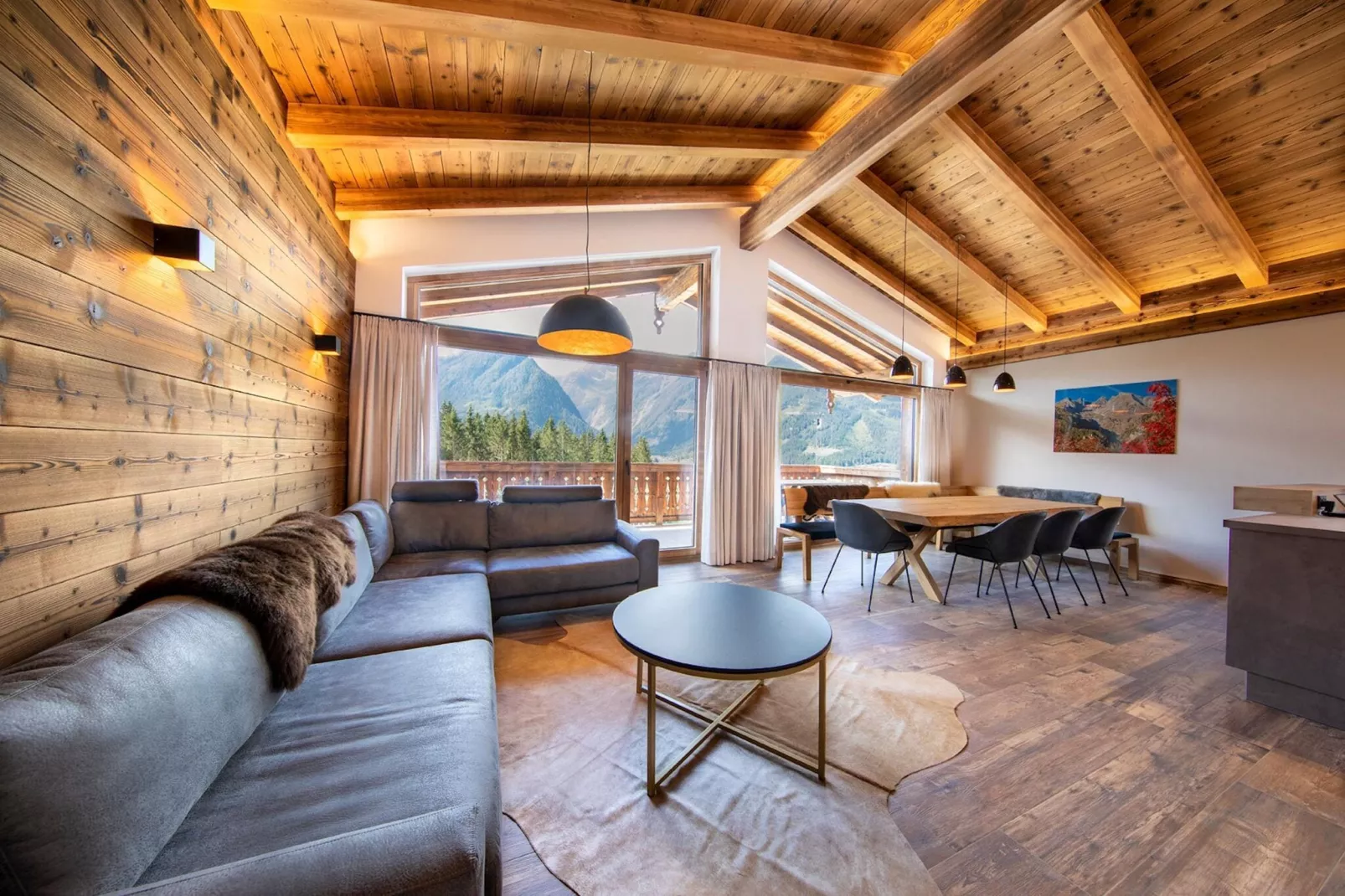 Nationalpark Chalet Ochsenbug-Woonkamer