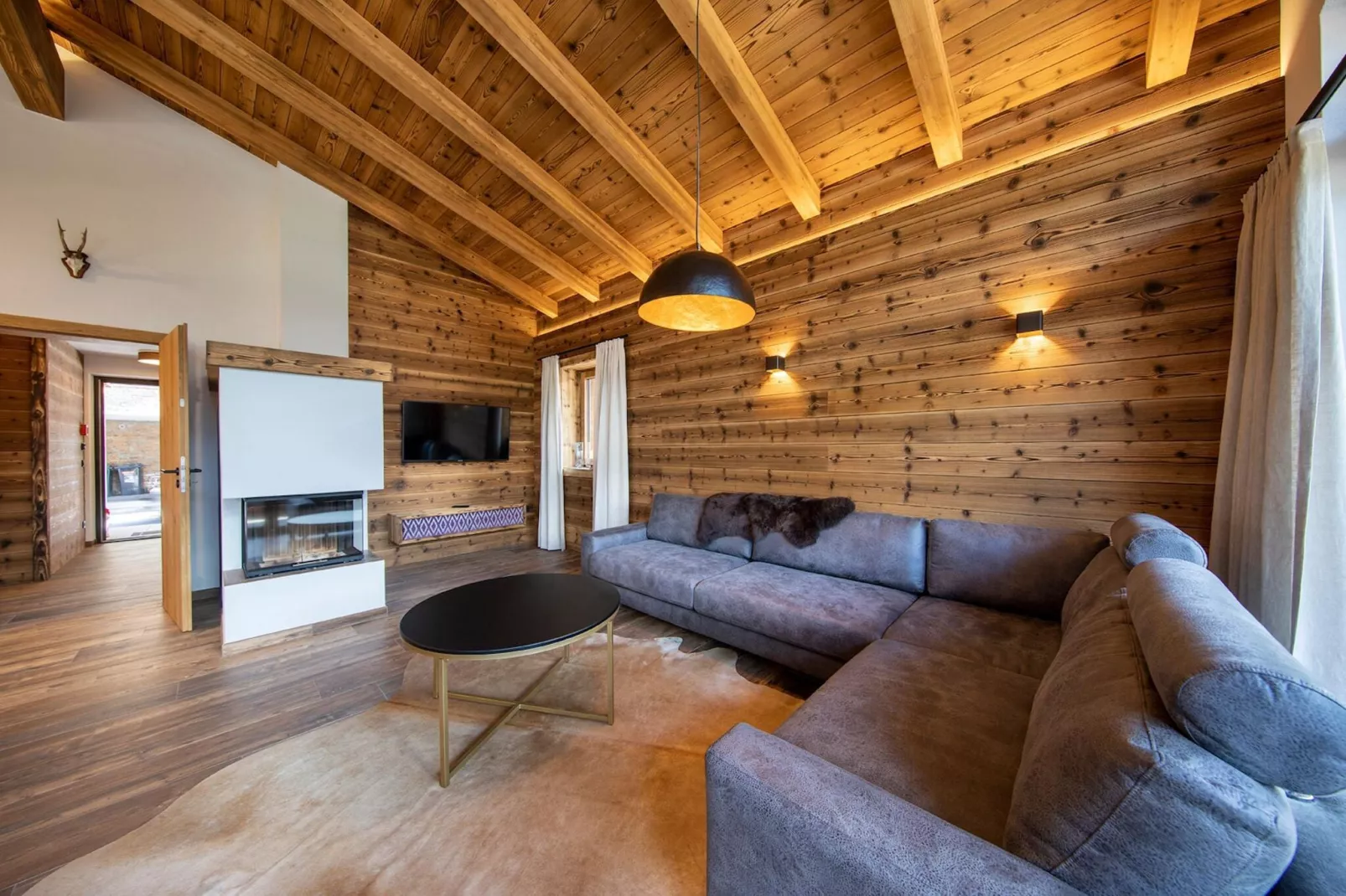 Nationalpark Chalet Ochsenbug-Woonkamer