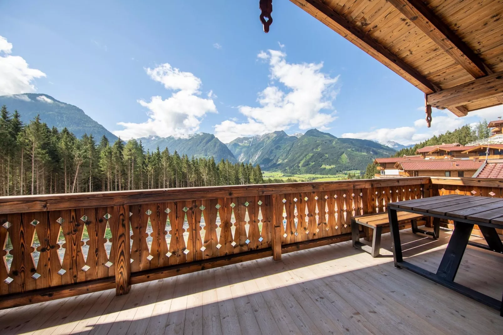 Nationalpark Chalet Ochsenbug-Uitzicht zomer