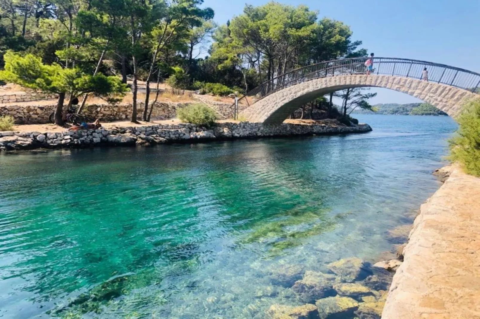 Apartments Franka Saplunara-Twin Room with Terrace and Sea view  No1-Sfeer