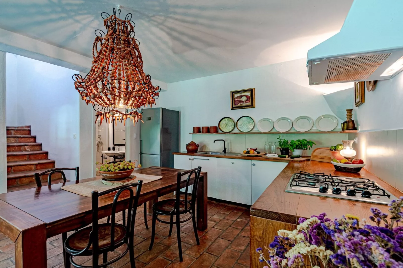 Stone House Anfitrite - Two Bedroom Villa with Private Pool and Terrace-Keuken