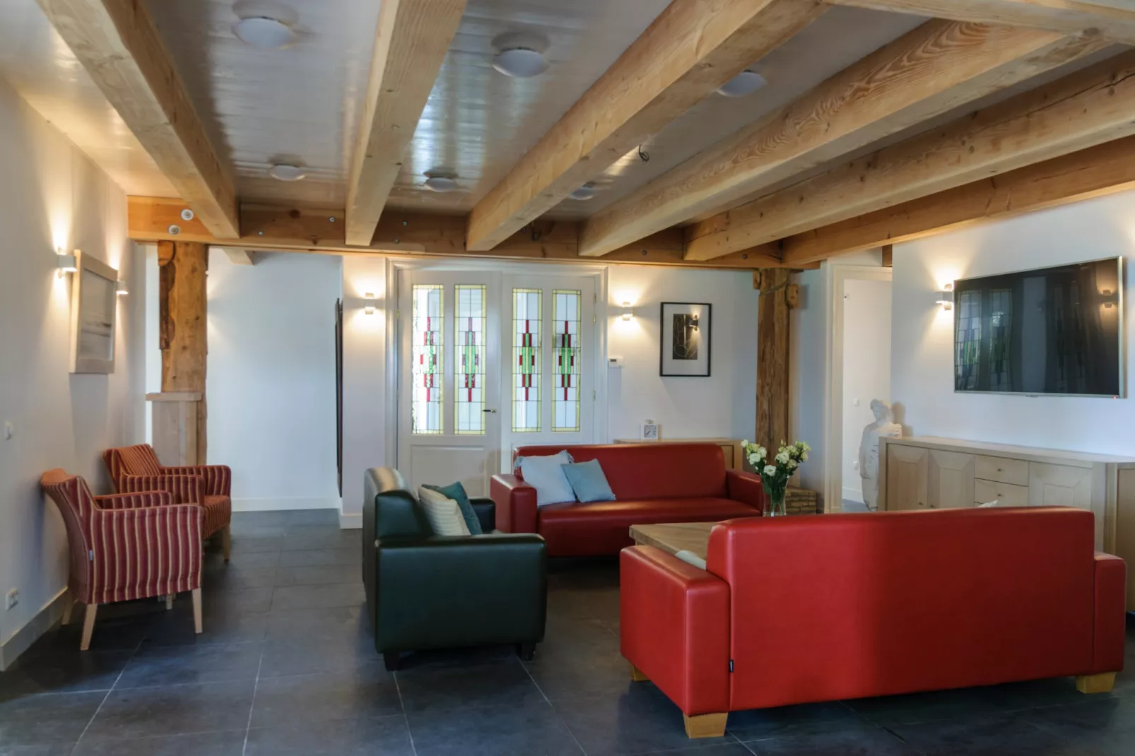 Groepsaccomodatie - Balkenhoeve-Woonkamer