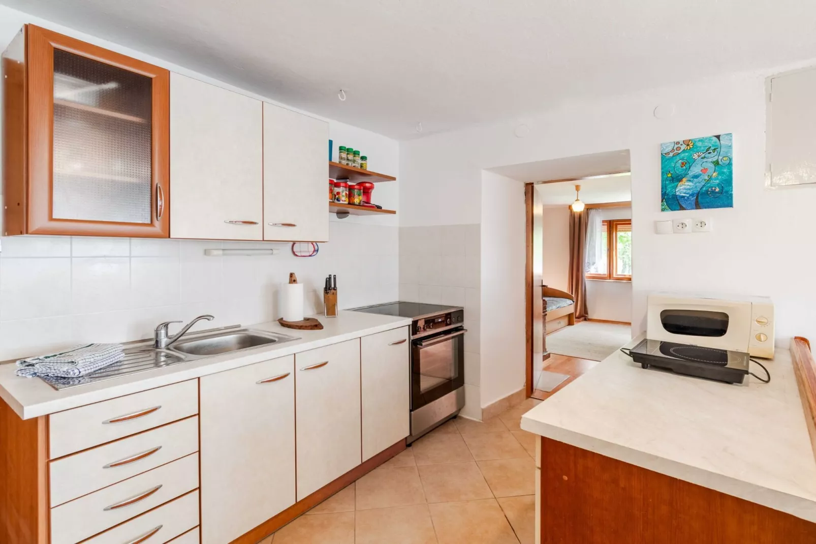 Nature Hideaway Holiday Homes with Sauna - Two Bedroom Holiday Home (owner Liza)-Keuken