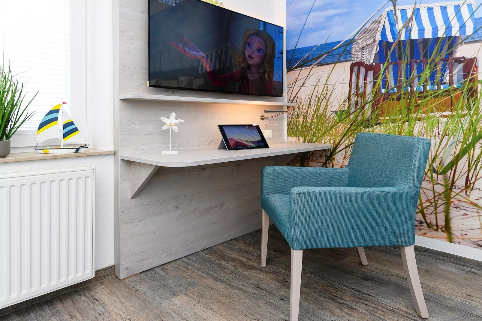 Haus Strandkorb 2-Woonkamer