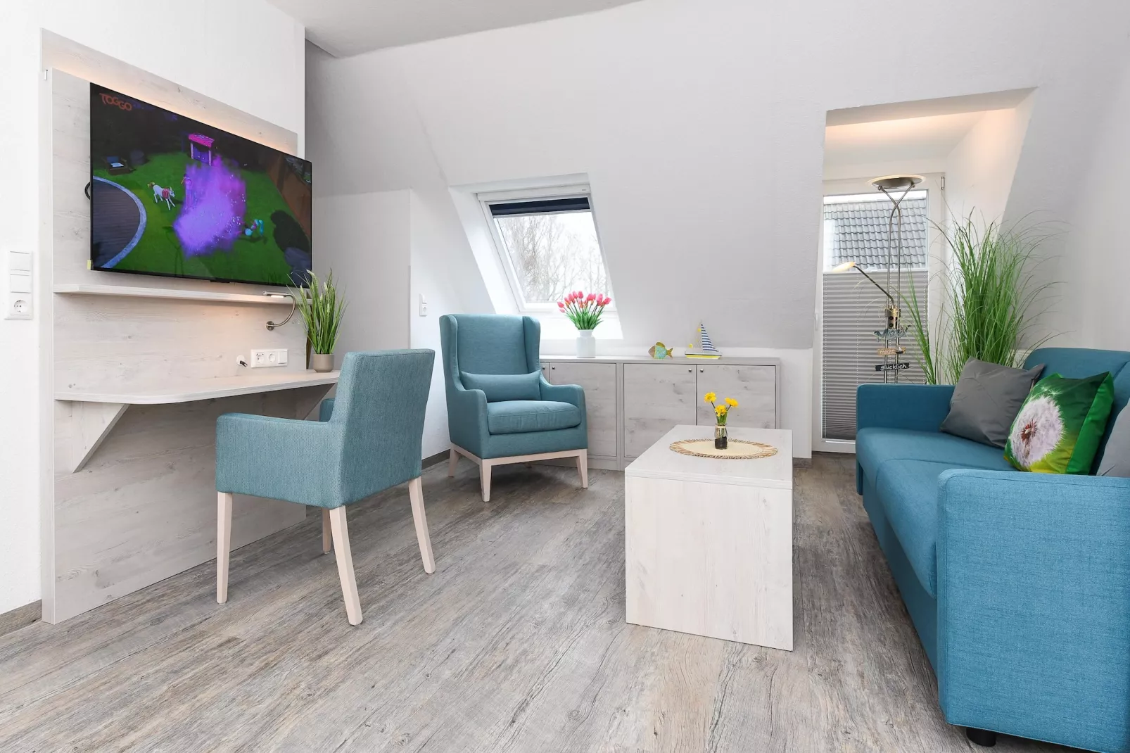 Haus Strandkorb 3-Woonkamer