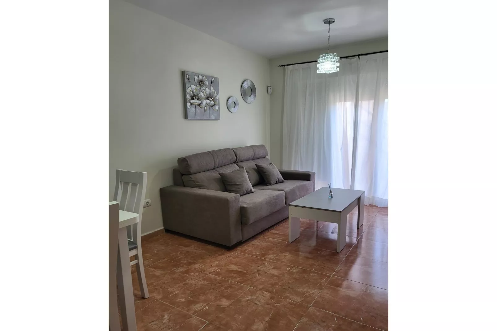 CT 351 AL - Faro's Atico Duplex con piscina privada - Vera Playa-Woonkamer