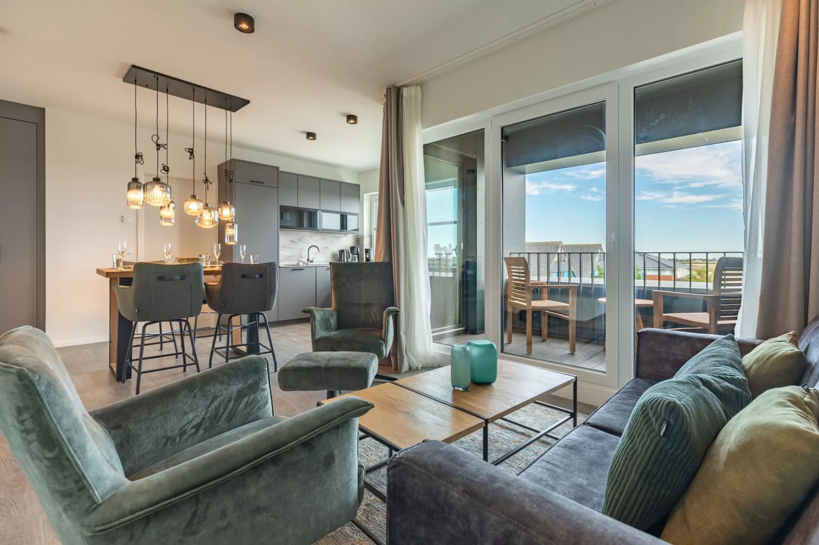 Wattblick de Luxe auf Nordstrand-Woonkamer