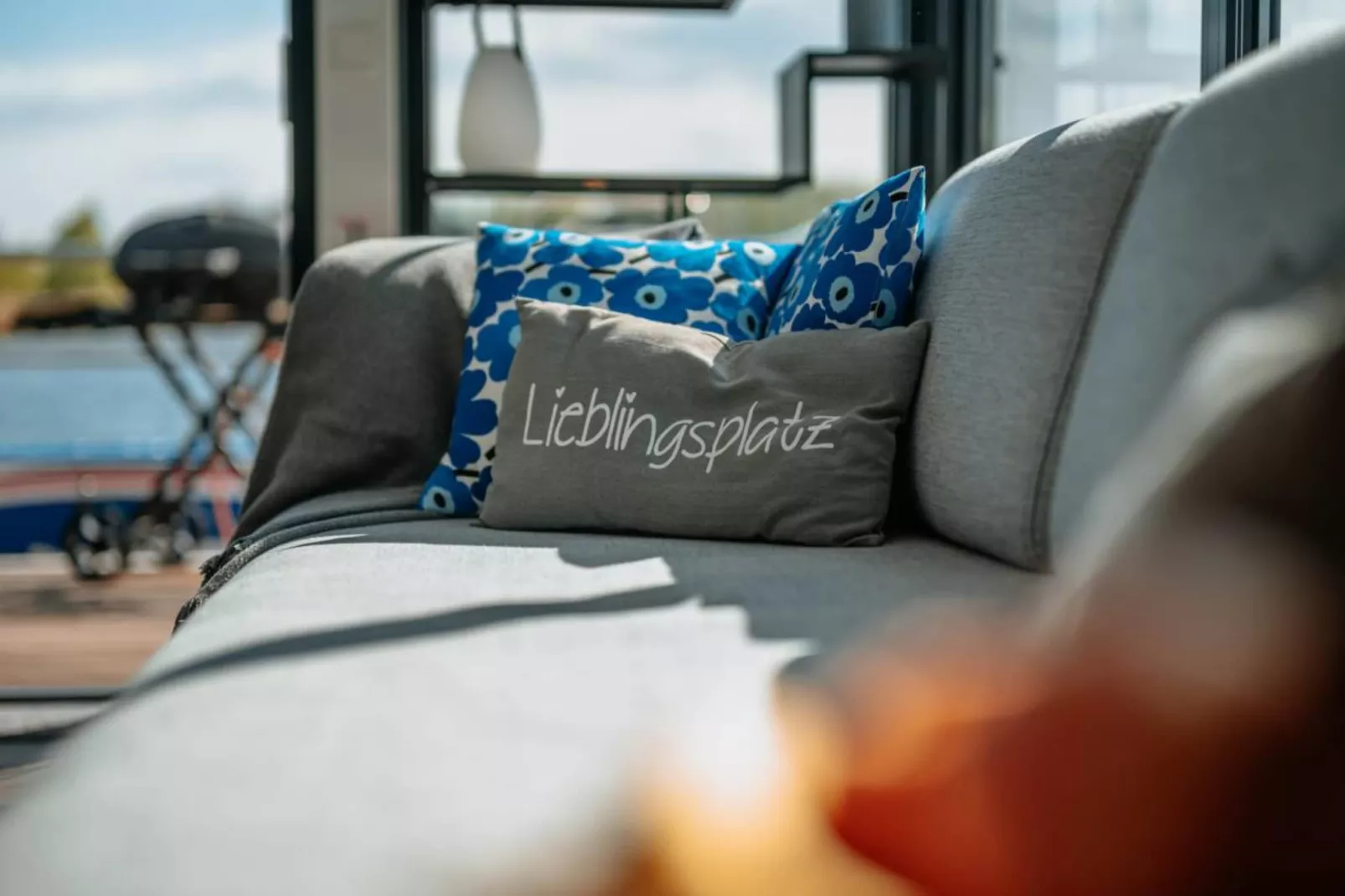 Hausboot in Zehdenick-Woonkamer