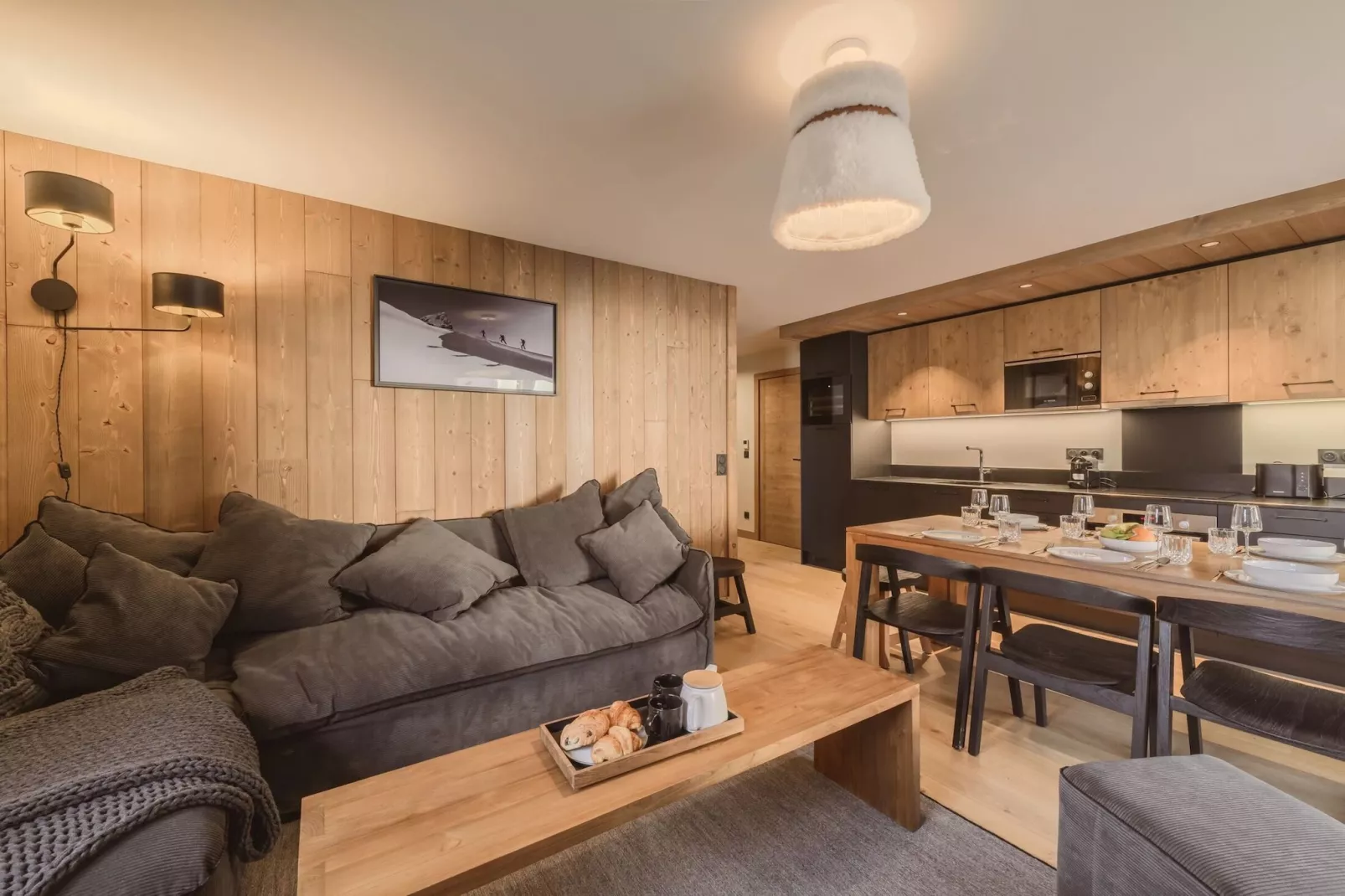 Residence L’ÉCLAT DES VÉRIAZ RF12 - Woonkamer