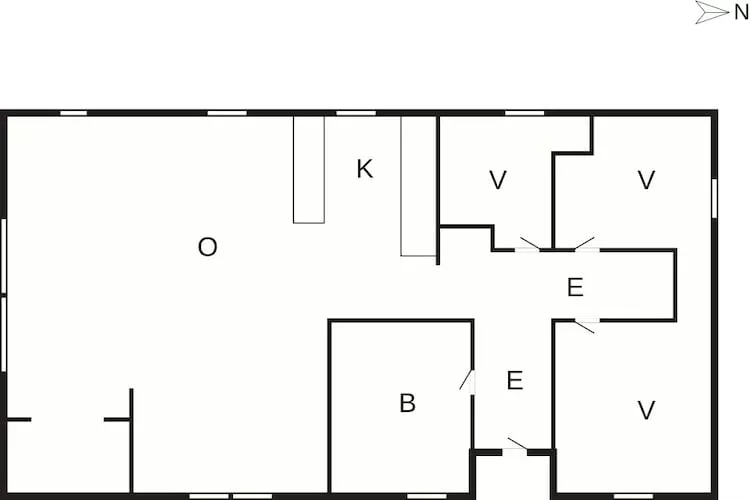 6 Personen vakantie huis in Ansager-Plattegrond