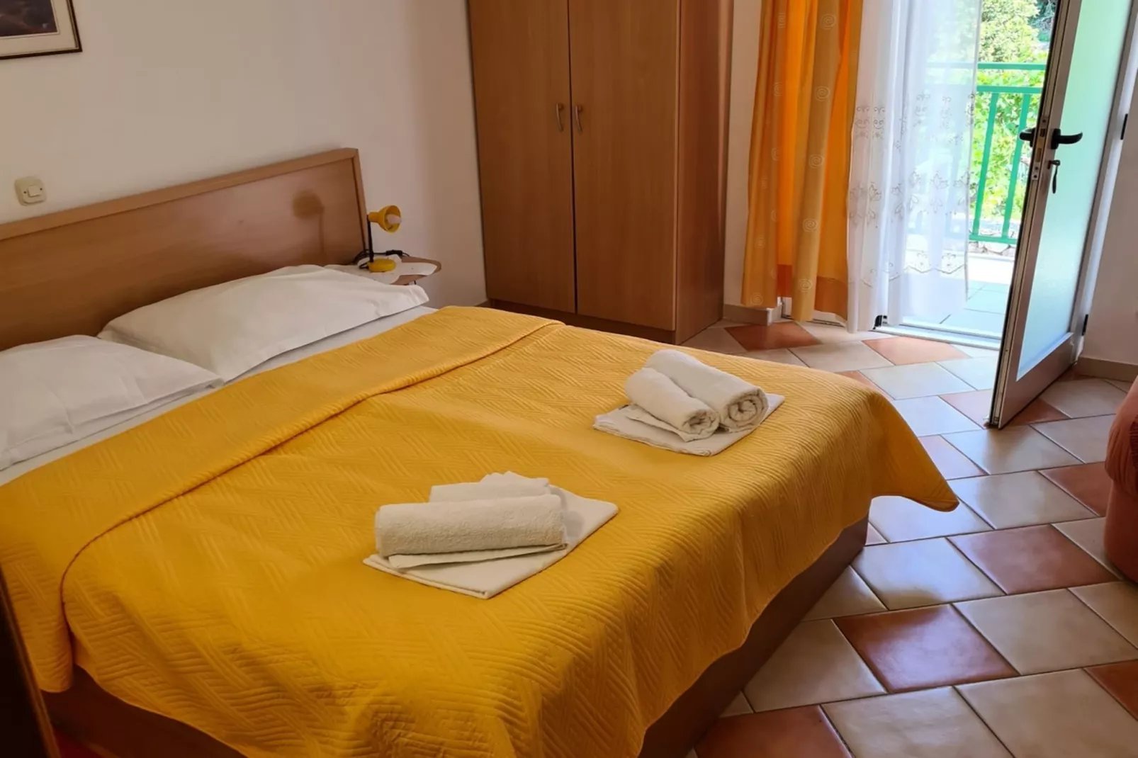 Apartments Pansion Franka 3* - Studio Apartment with Sea View - APT 1B-Slaapkamer