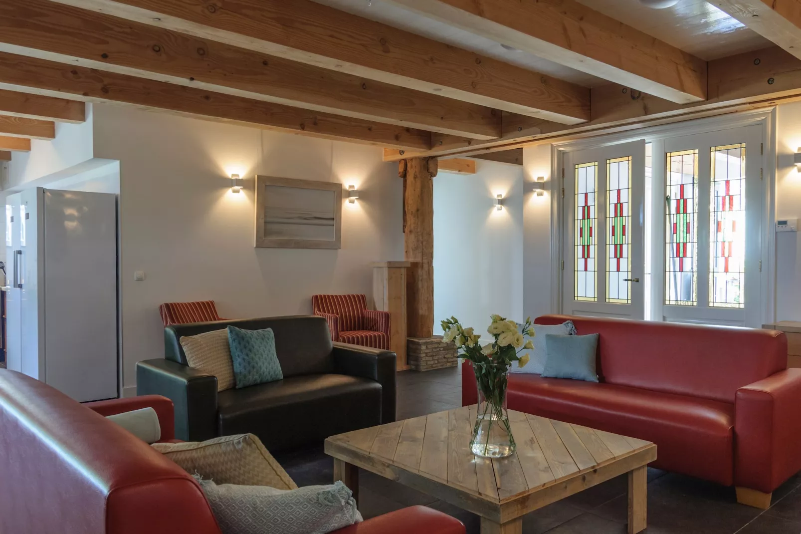 Groepsaccomodatie - Balkenhoeve-Woonkamer