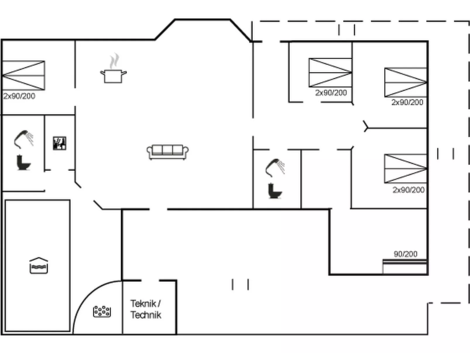"Billing" - 11km from the sea-Binnen