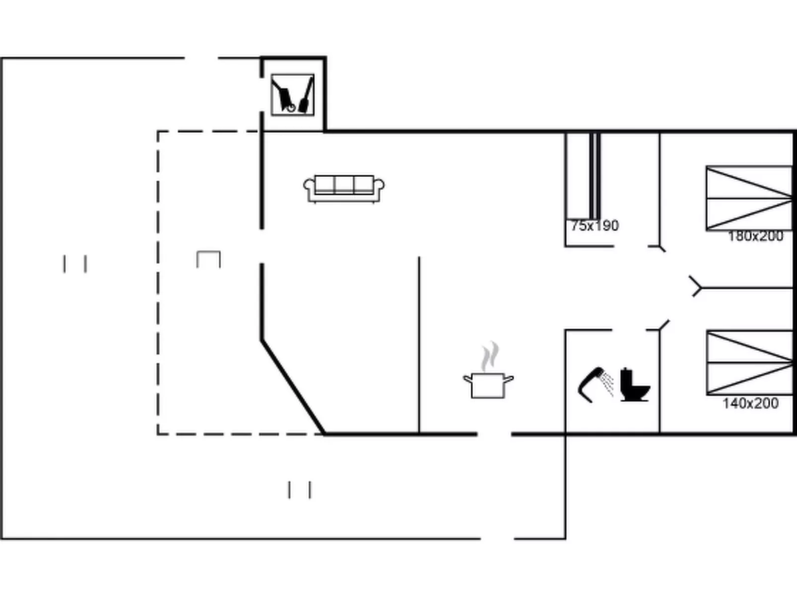 "Cassius" - 600m from the sea-Binnen