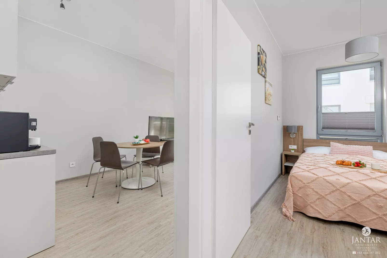 Apartament Grunwaldzka 12d/13 Pobierowo-Slaapkamer
