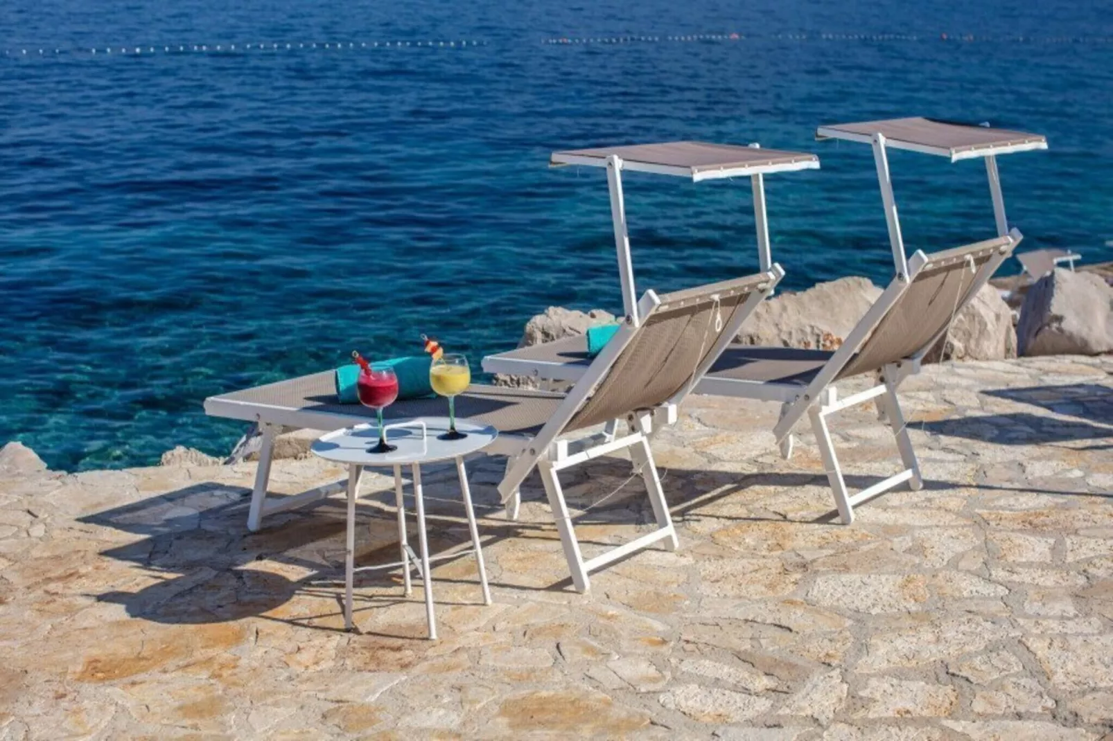 Apartments Punta, Veli Losinj-3-Raum-App., A3 (3+2), ca. 60 qm, für 5 Pers.-Zwembad