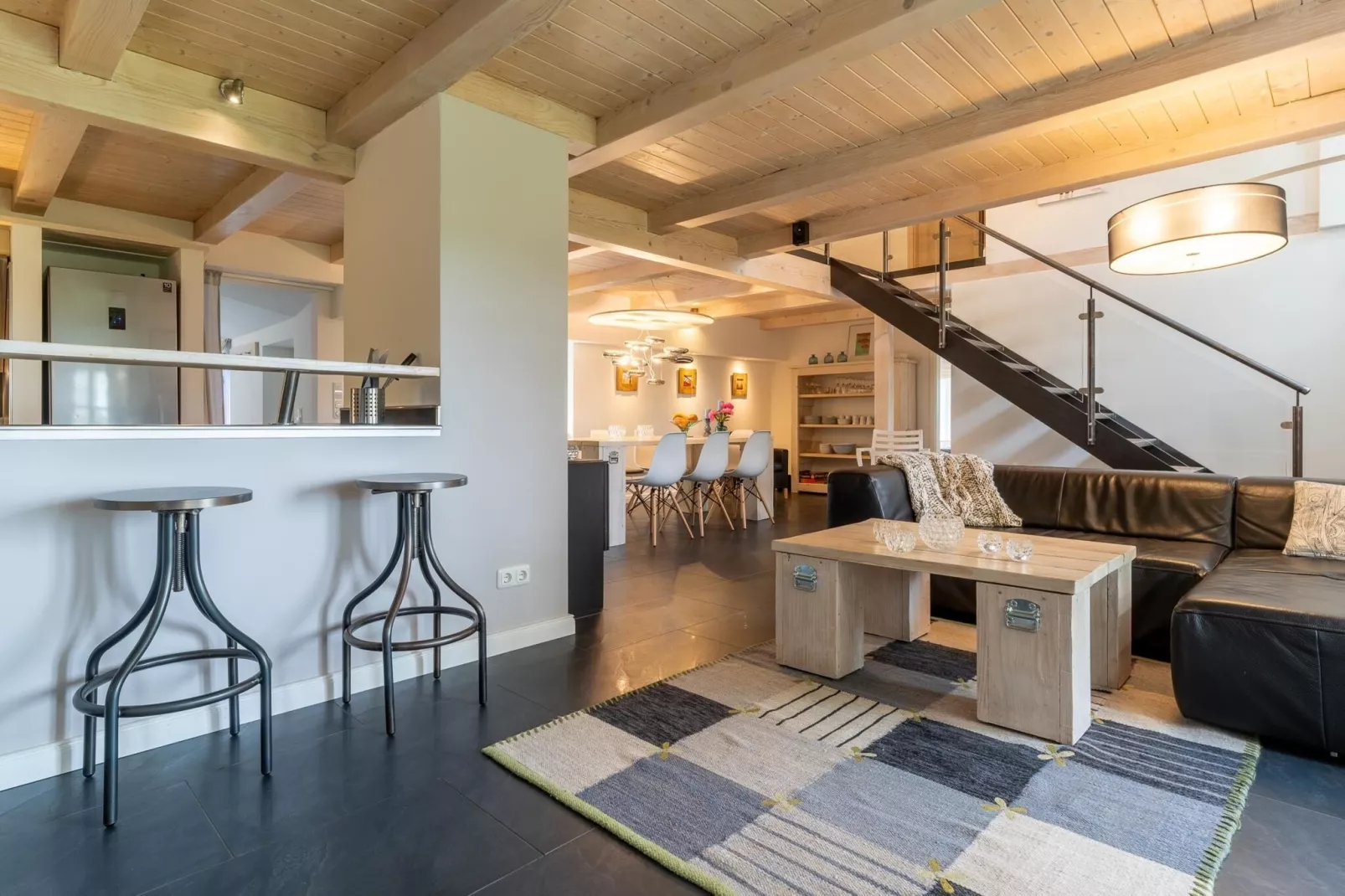 Ferienhaus Hygge Westerhever-Woonkamer