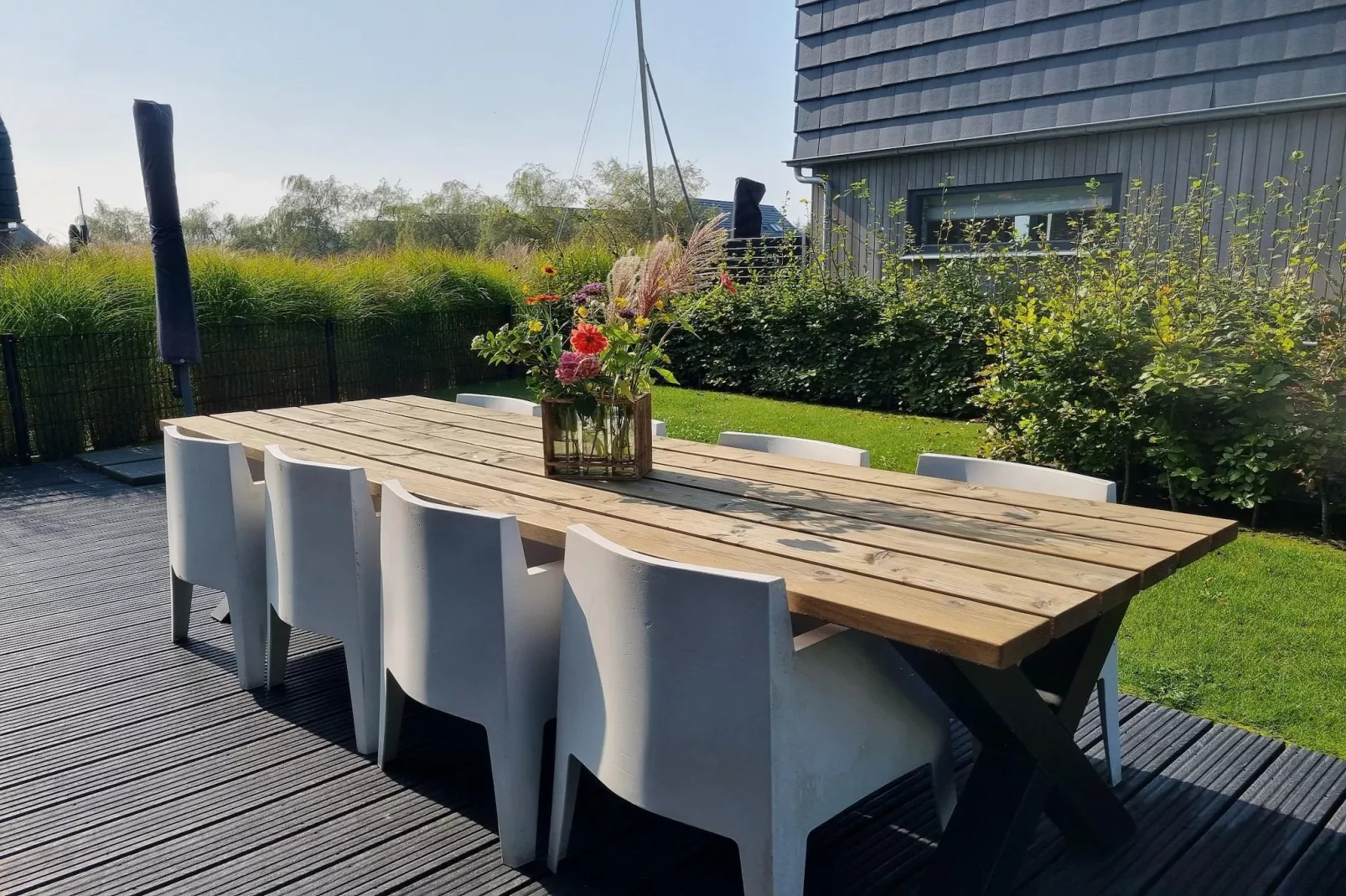 Watervilla Tweintich-Terrasbalkon