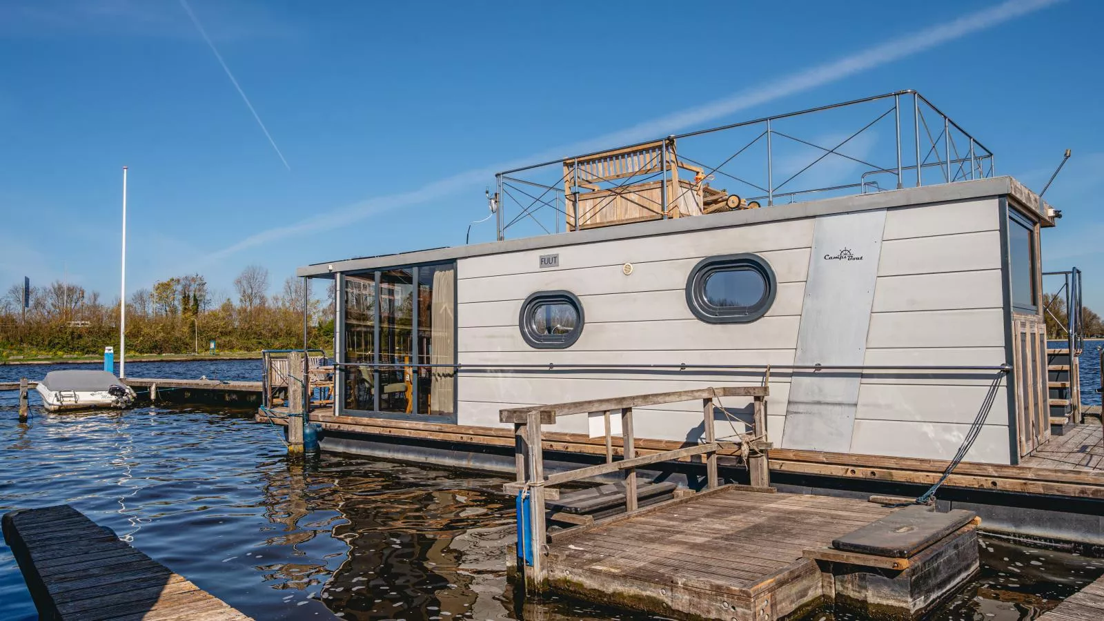 Tiny Houseboat De Woudaap - I-Terrasbalkon