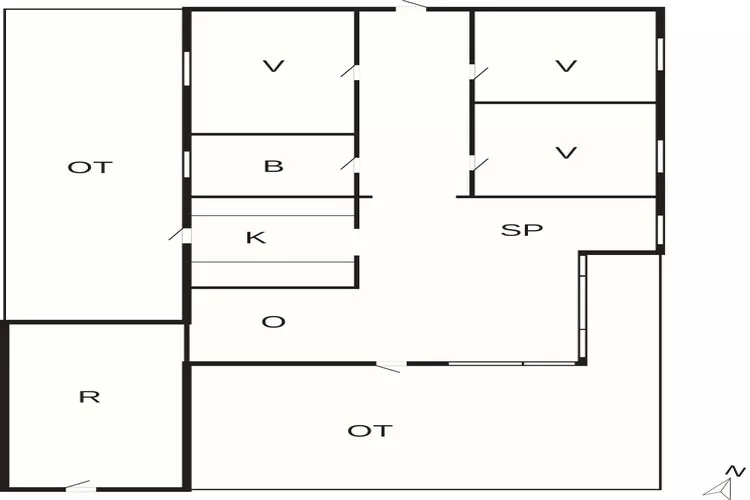 5 persoons vakantie huis in Roslev-By Traum-Plattegrond