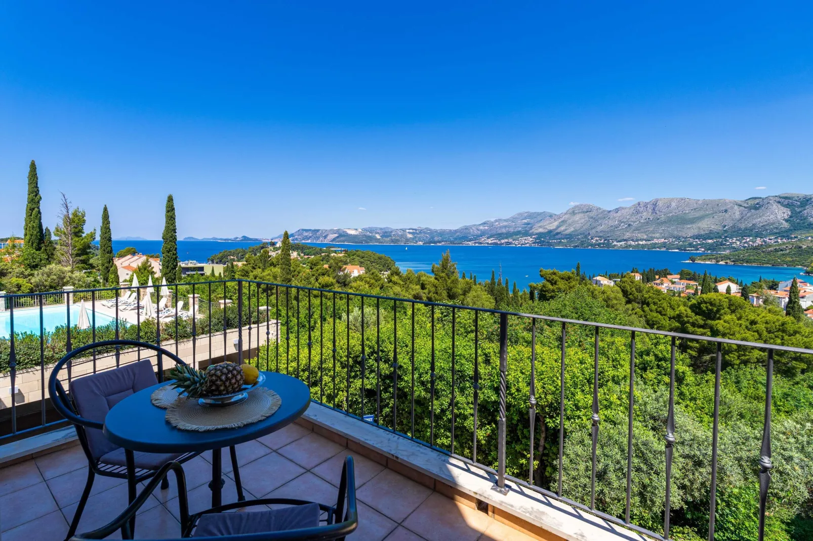 Villa Alegria Cavtat - One Bedroom Apartment with Balcony and Sea View (Apartment A)-Uitzicht