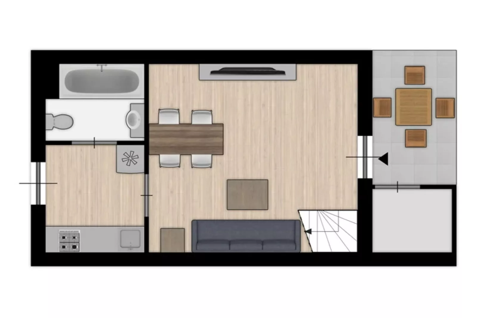 Appartement Comfort 2BR-Hal-ontvangst